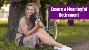 Full shot smiley woman sitting on grass.